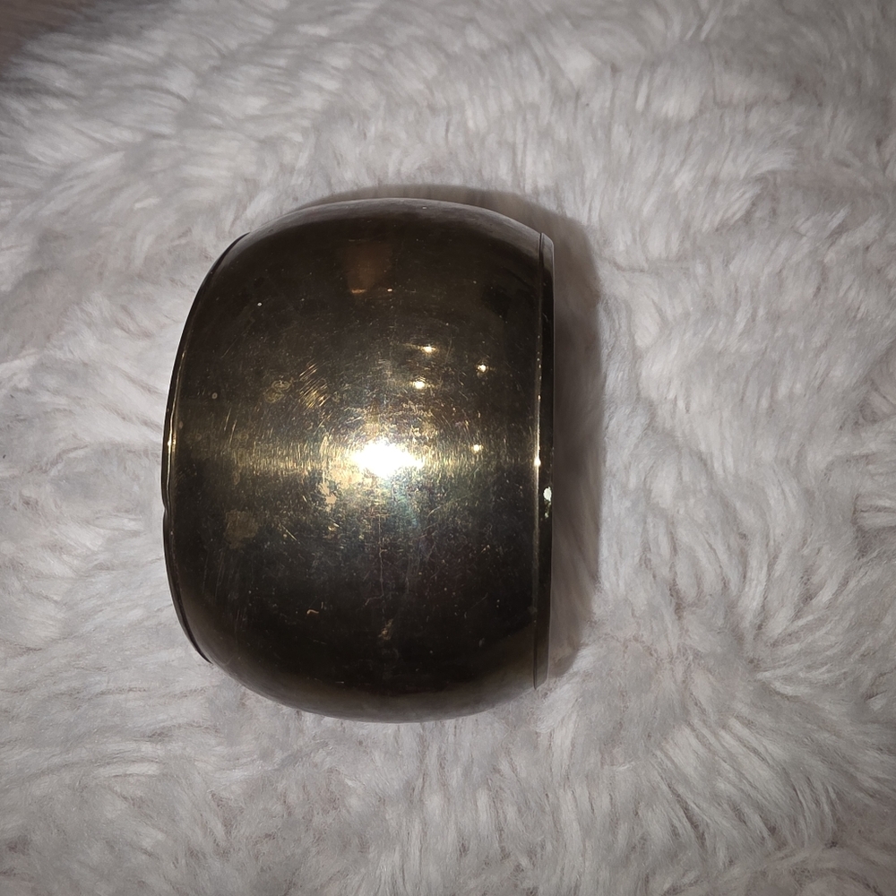 Mango Brass Gold Statement Cuff Bracelet